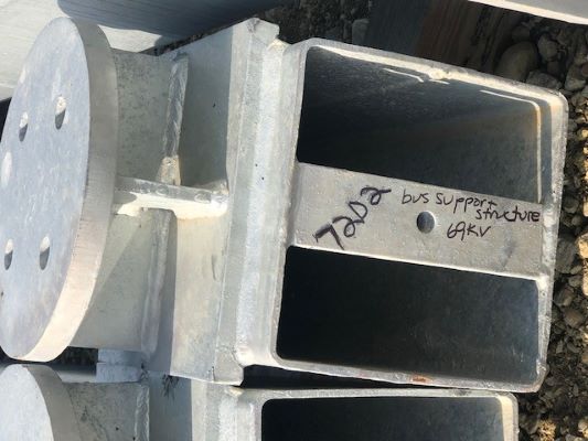 Lot of Three (3) Station Structure Bus Support - Image 3
